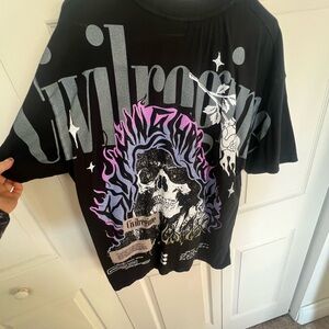 Civil Regime Graphic Tee - Black and Purple